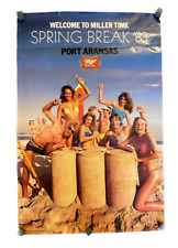 Miller High Life Vintage Poster Spring Break '83 Port Aransas Beer Promotional picture