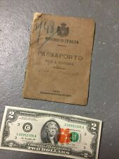 Original 1894 Italian Passport - Italy picture