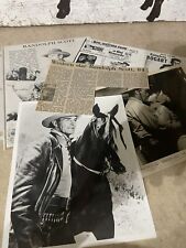 Vintage Actor RANDOLPH SCOTT Photos And Newspaper Clippings Lot picture