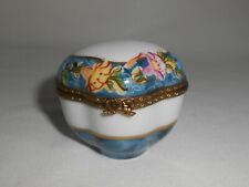 Limoges Box Vintage Hand Painted Floral Flowers Home Decor Collectible Gifts picture