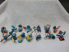 smurfs collection of 14 vintage 1978-80 s in excelent conditon picture