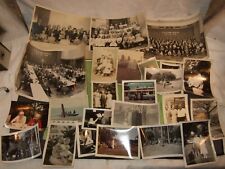 Huge lot Photo Album Pages Photographs 1940's 1960's Christmas Airplanes Work  picture