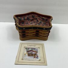 Longaberger 2003 Proudly American Little Star Basket Set 30th Anniersary Liner picture