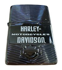 Zippo Harley Davidson Motorcycles Logo Armor Black Ice Box Papers Collectible picture