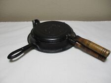 CAST IRON STOVER JUNIOR 8 WAFFLE IRON CHILD SIZE picture