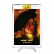 JOHANNES VERMEER Portrait Card 2023 GleeBeeCo #JD75-G Encased Holo GOLD 1/1 picture
