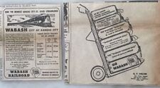 2 1950's newspaper ads for Wabash Railroad - City of Kansas City Streamliner etc picture