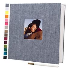 potricher Large Photo Album Self Adhesive 3x5 4x6 11x10.6 Inches 40 Pages Gray picture