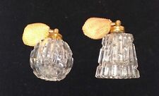 Two Vintage Perfume Cut Glass Atomizers, non working bulbs picture