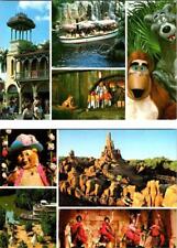 2~4X6 Postcards FL, Florida WALT DISNEY WORLD Adventureland & Frontierland RIDES picture