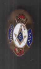 Masonic HAVE DONE MY BIT lapel button ca 1918 picture