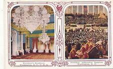 WASHINGTON DC - President's Residence and President Addressing Senators Postcard picture