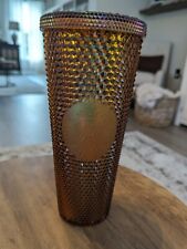 Starbucks 50th Anniversary 2021 Studded Tumbler Cup 24 oz Gold, No Straw picture