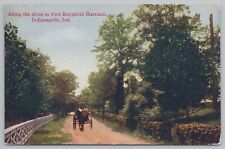 State View~Indianapolis Indiana~Drive to Fort Benjamin Harrison~Vintage Postcard picture