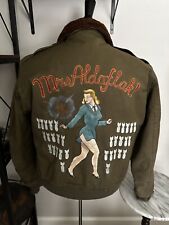 Original WWII Painted B-10 Jacket Mrs Aldaflak picture