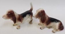 Vintage Enesco Bassett Hound Dogs Salt Pepper Shakers picture