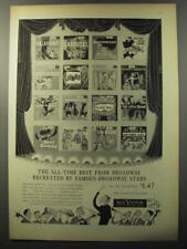 1953 RCA Victor Broadway Musical Albums Ad - The all-time best from Broadway picture
