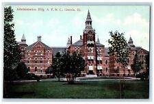 c1920s Administration Building A F.M.C. Lincoln Illinois IL Unposted Postcard picture
