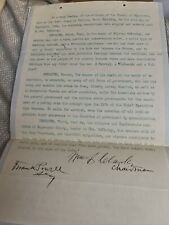 1901 Edgecombe County NC Confederate Resolution President McKinley Assassination picture