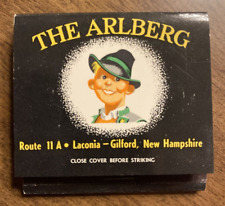 Vintage The Arlberg Gilford New Hampshire NH Skiing Advertising Matchbook MA1a picture