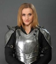 Medieval Lady Cuirass Costume Elf Fantasy Costume Elven Steel Armor Halloween picture