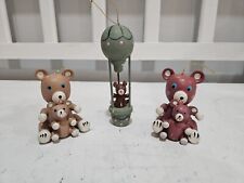 Vtg Russ Berrie & Co. Wooden Handmade/painted Ornaments picture