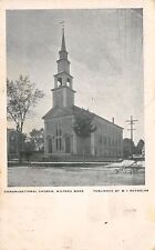 Milford MA Congregational Church Portrait~Spring Trees~M J Reynolds PC 1907 UDB picture