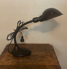 Vintage FARIES Industrial Flexible Gooseneck Desk Lamp w Cast Iron Base picture