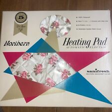 Vintage 60’s  Northern Electric Automatic Heating Pad Cottage Rose Chic NOS picture