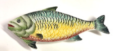 Vintage Cermic Fish Trinket Candy Dish Display Piece Made in Italy 7059 picture