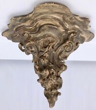 French Wall Sconce in Terra Cotta with Floral and Scroll Design, Mid-1900s picture