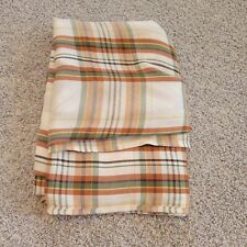Plaid Tablecloth, Fall Colors: Orange, Green, Brown - 60in x 84in, Machine Wash picture