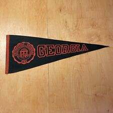 Vintage 1950s University of Georgia 12x28 Felt Pennant Flag picture