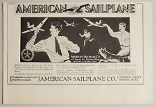 1931 Print Ad American Sailplane Toy Airplanes Clinton,MA Factory Boston,MA picture