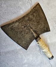 Antique Rare F Dick Double Blade Cleaver with Wood Handle picture