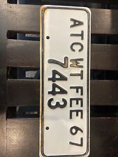 Rare 1967 Commercial Truck ATC Weight Fee   License Plate picture