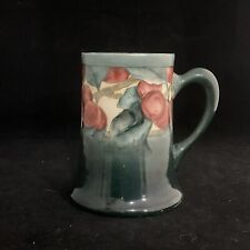 P P Limoges France Hand Painted Peach Fruit Tankard Stein Mug Signed E DeRuyter picture