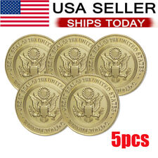 5PCS Military Challenge Coin Army All Branches USCG USMC ARMY NAVY USAF picture
