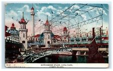 Vintage Postcard Coney Island New York Hippodrome Stage Luna Park Posted 1908 picture