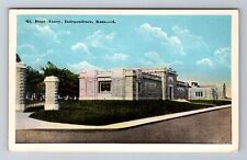 Independence KS-Kansas, Mount Hope Abbey, Antique Vintage Souvenir Postcard picture