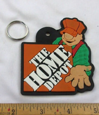 The Home Depot fix-it man rubber vintage 1990s keychain w/ new ring picture