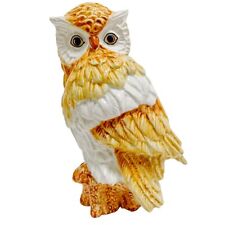 Vintage Majolica Owl Figurine 8