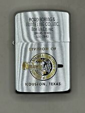 Vintage 1967 Bortun Co. Group Road Boring Zippo Lighter NEW W/ Matching Insert picture