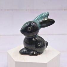Vintage Blue Mountain Pottery BMP Canada Drip Glaze Bunny Rabbit Figure picture