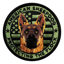 AMERICAN SHEEPDOG PROTECTING THE FLOCK HOOK PATCH (MTB47) picture