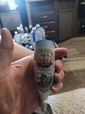 Large Antique Early 1900s German Hand Painted Porcelain Pipe No Lid. picture