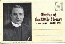 Unmailed Postcard Folder Shrine of the Little Flower Royal Oak Michigan picture