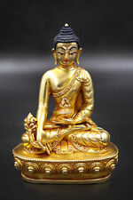 Handmade Gold Plated Medicine Buddha Statue 5.5