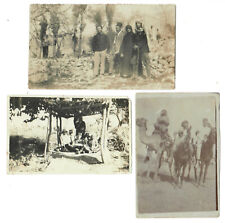 Palestine 3 mini photo 6x9cm 1927 Haifa Tel Kadi Jerusalem Jews & Arabs Israel picture
