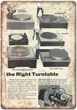 Turntable Ad Gerrard Collaro Ad Vintage Reproduction  Metal Sign D118 picture